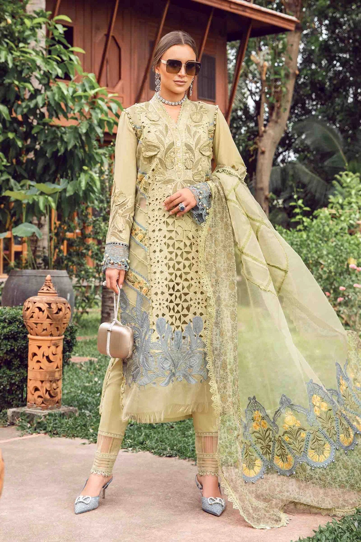 Maria B | Eid Lawn Collection |  10 - Khanumjan  Pakistani Clothes and Designer Dresses in UK, USA 