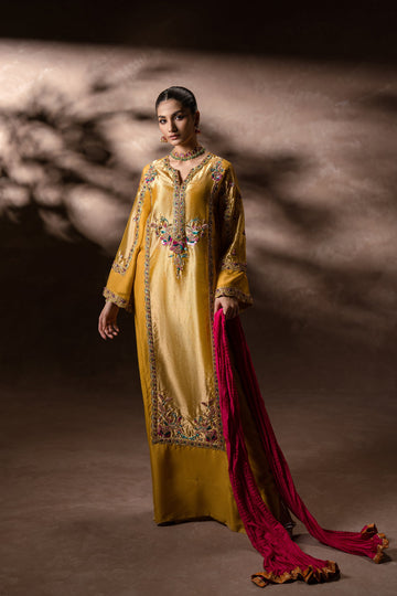 Ammara Khan | Symphony 24 | GOLDEN GARDEN KAFTAN SET (D-11)