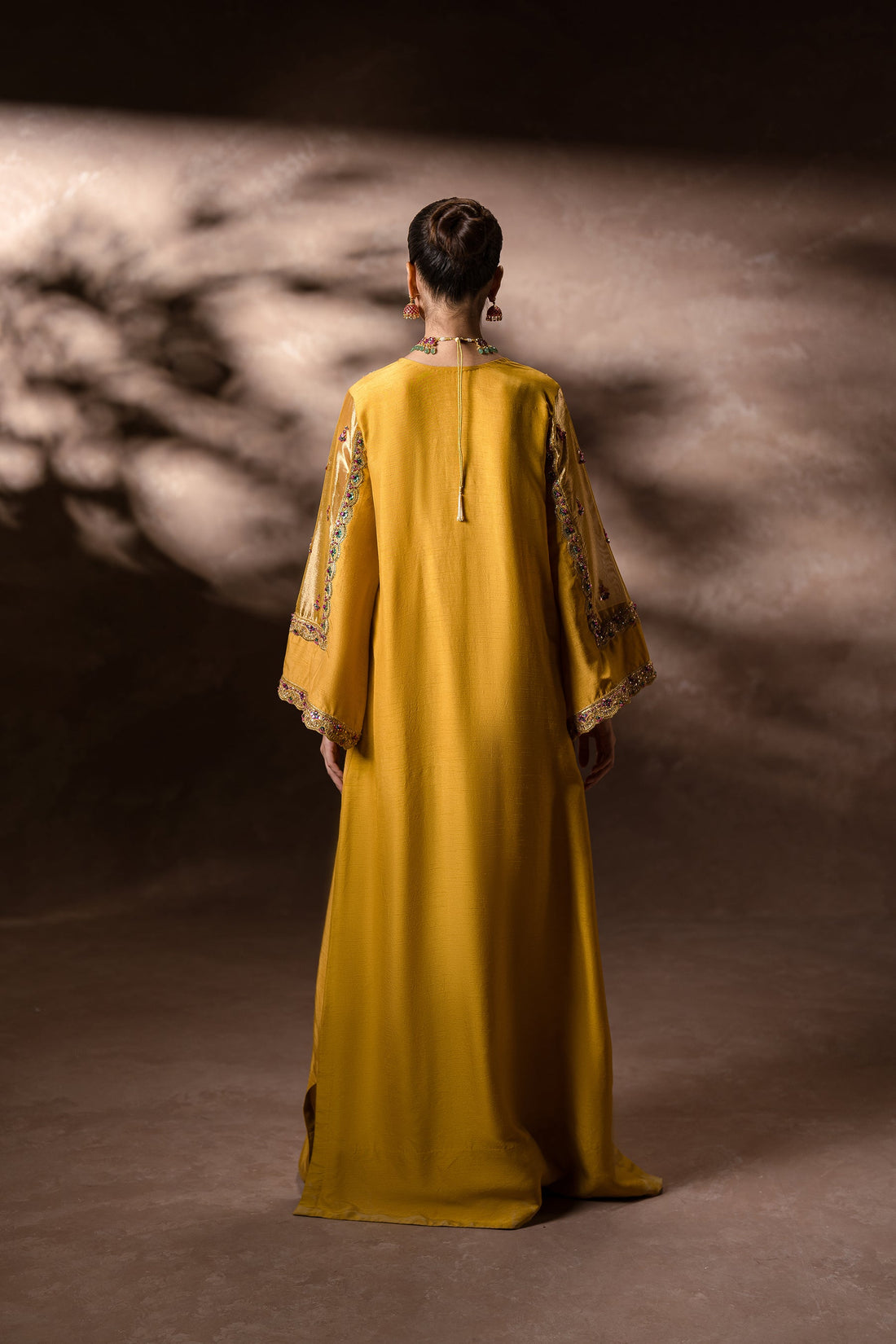 Ammara Khan | Symphony 24 | GOLDEN GARDEN KAFTAN SET (D-11)