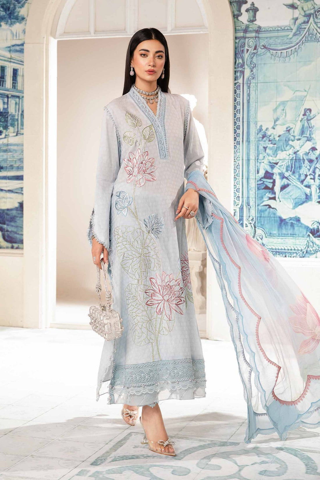 Maria.B | M Print Eid Edit | PT-2201-B - Khanumjan  Pakistani Clothes and Designer Dresses in UK, USA 