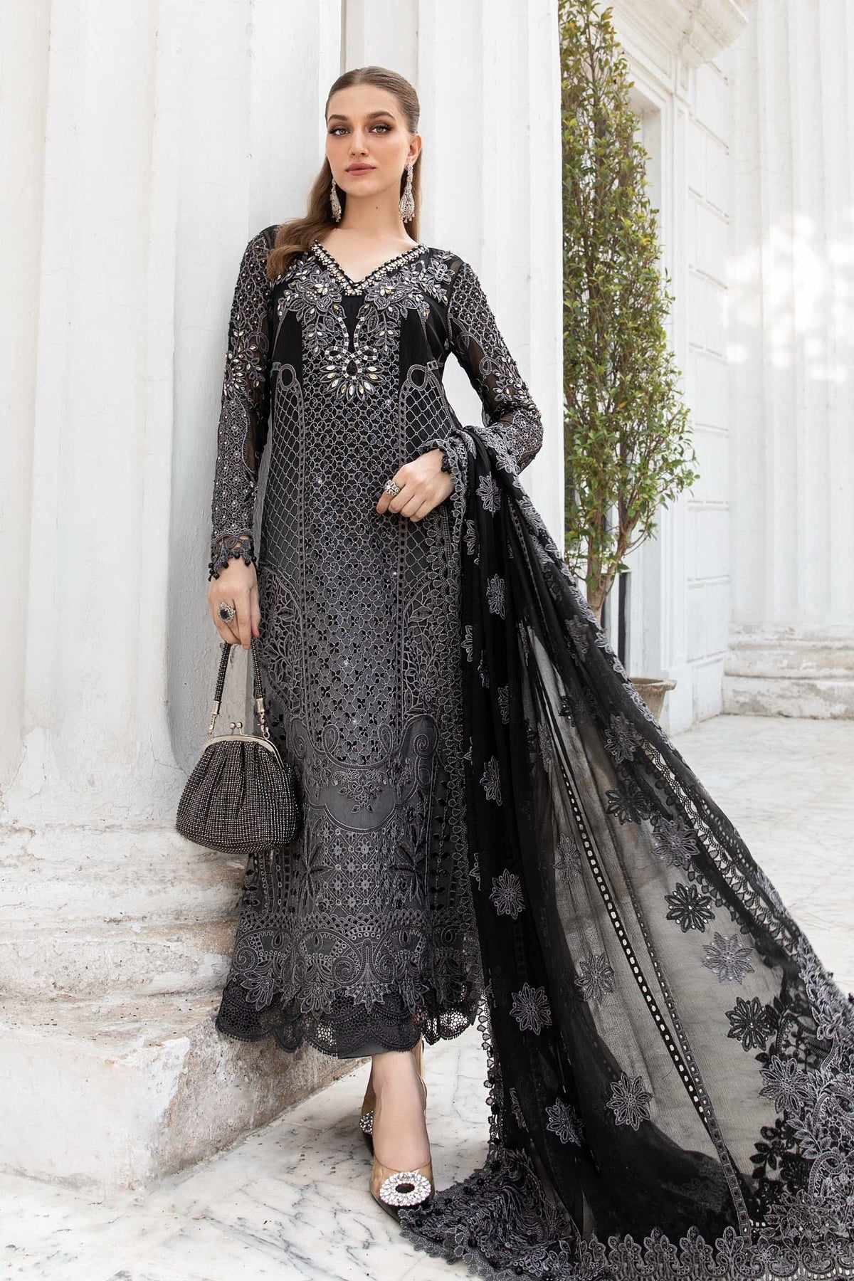 Maria B | Chiffon Formals 24 | Chiffon Suit | MPC-24-101