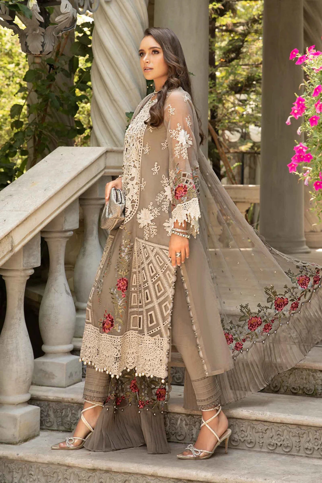 Maria B | Eid Lawn Collection | 01 - Khanumjan  Pakistani Clothes and Designer Dresses in UK, USA 