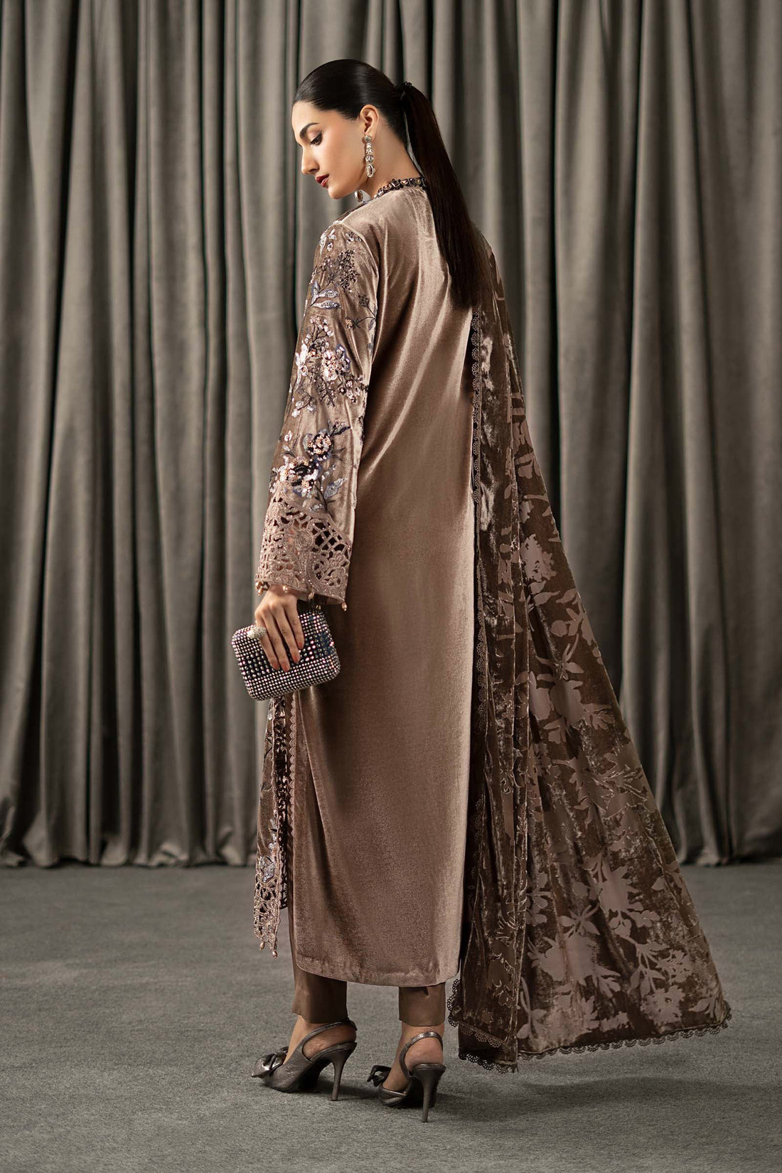 Maria B | Winter Luxe Pret 25 | WLS-1303-BEIGE