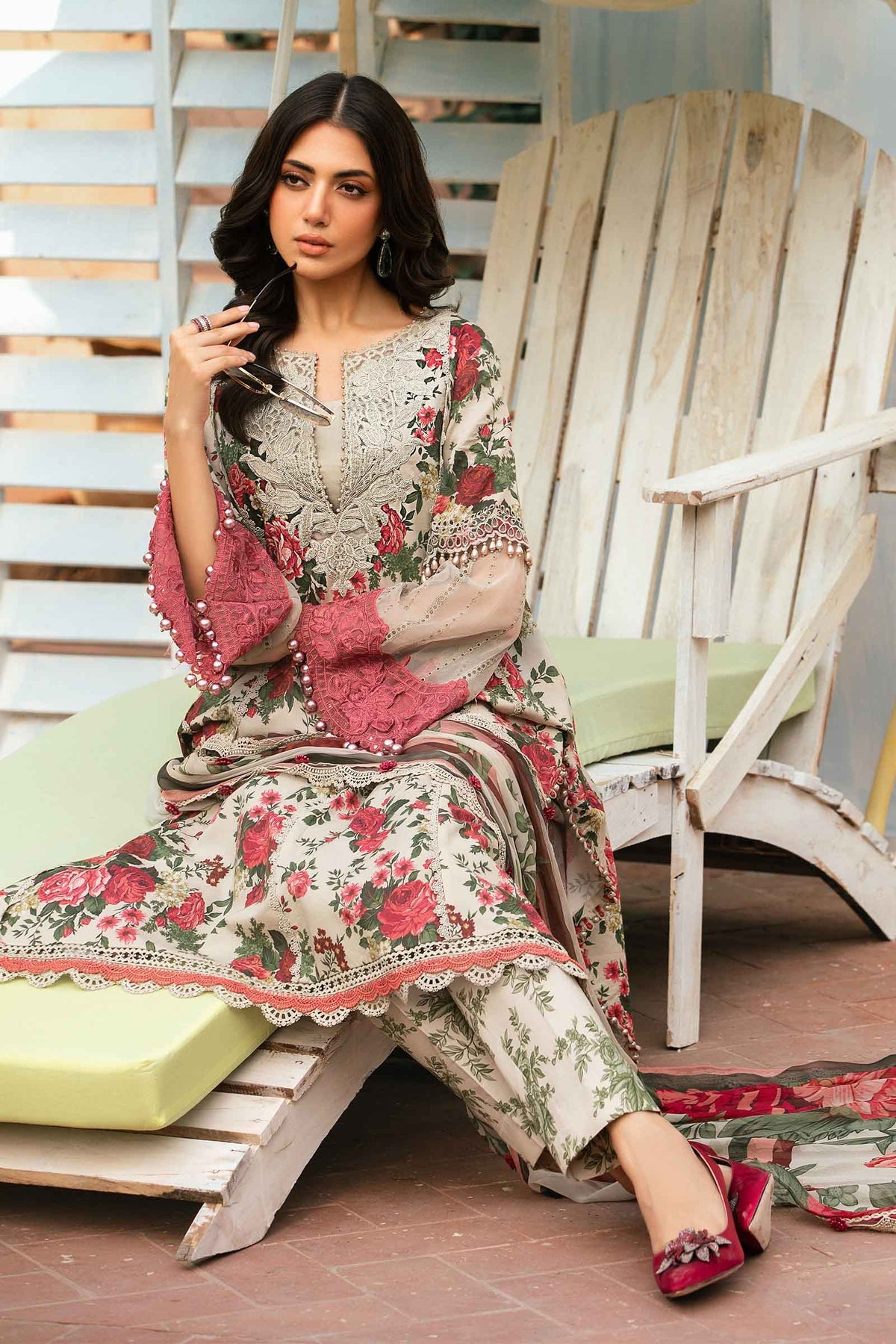 Maria.B | M Print Eid Edit | MPT-2204-B - Khanumjan  Pakistani Clothes and Designer Dresses in UK, USA 