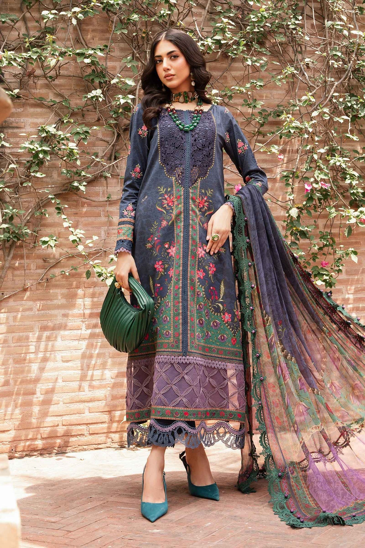 Maria.B | M Print Eid Edit | MPT-2206-B - Khanumjan  Pakistani Clothes and Designer Dresses in UK, USA 