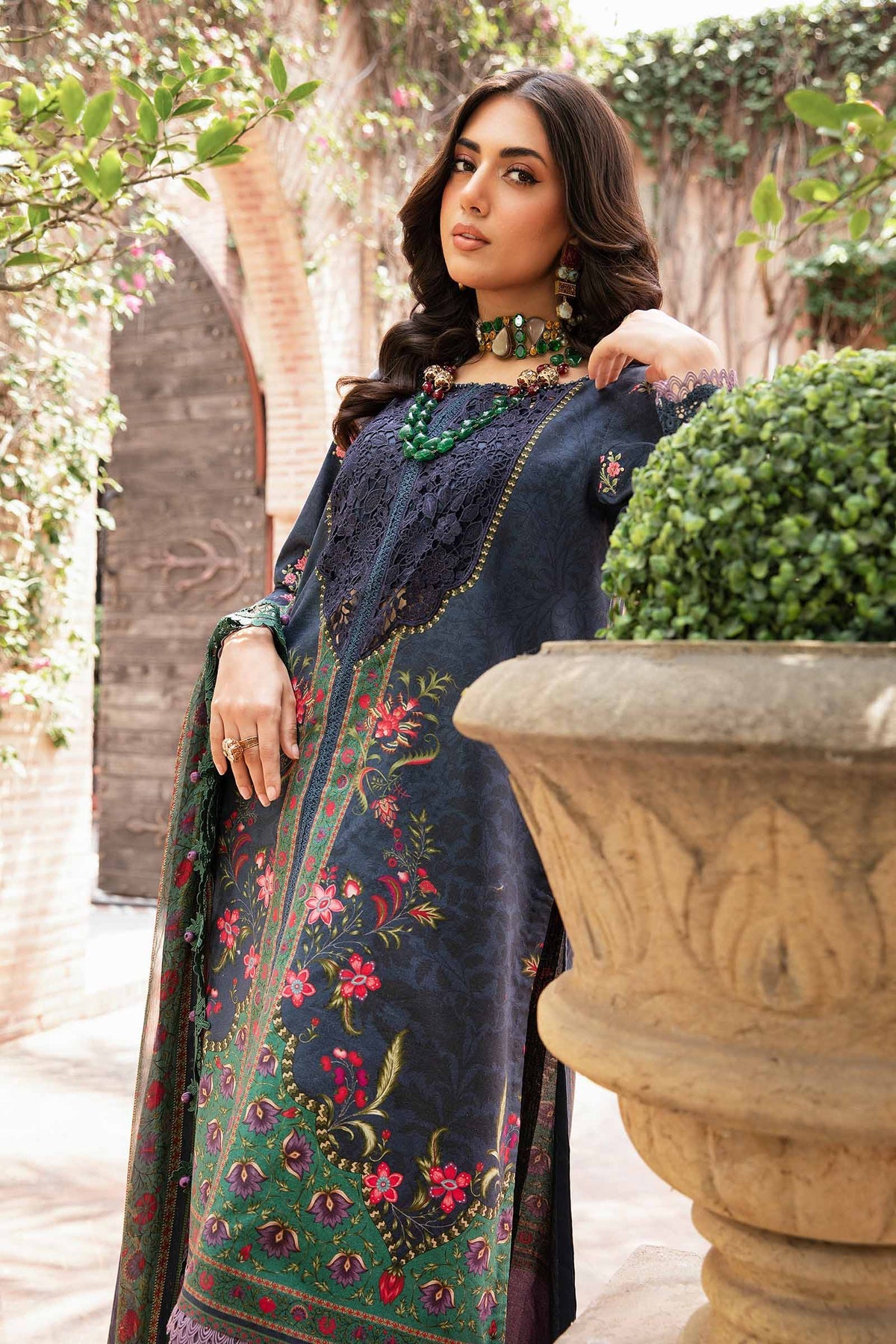 Maria.B | M Print Eid Edit | MPT-2206-B - Khanumjan  Pakistani Clothes and Designer Dresses in UK, USA 