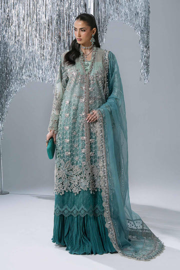 Maria B | Mbroidered Wedding Formals 26 | BD-3107-Sea Green