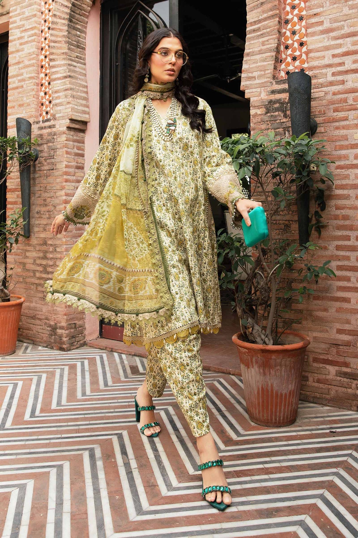 Maria.B | M Print Eid Edit | MPT-2207-A - Khanumjan  Pakistani Clothes and Designer Dresses in UK, USA 