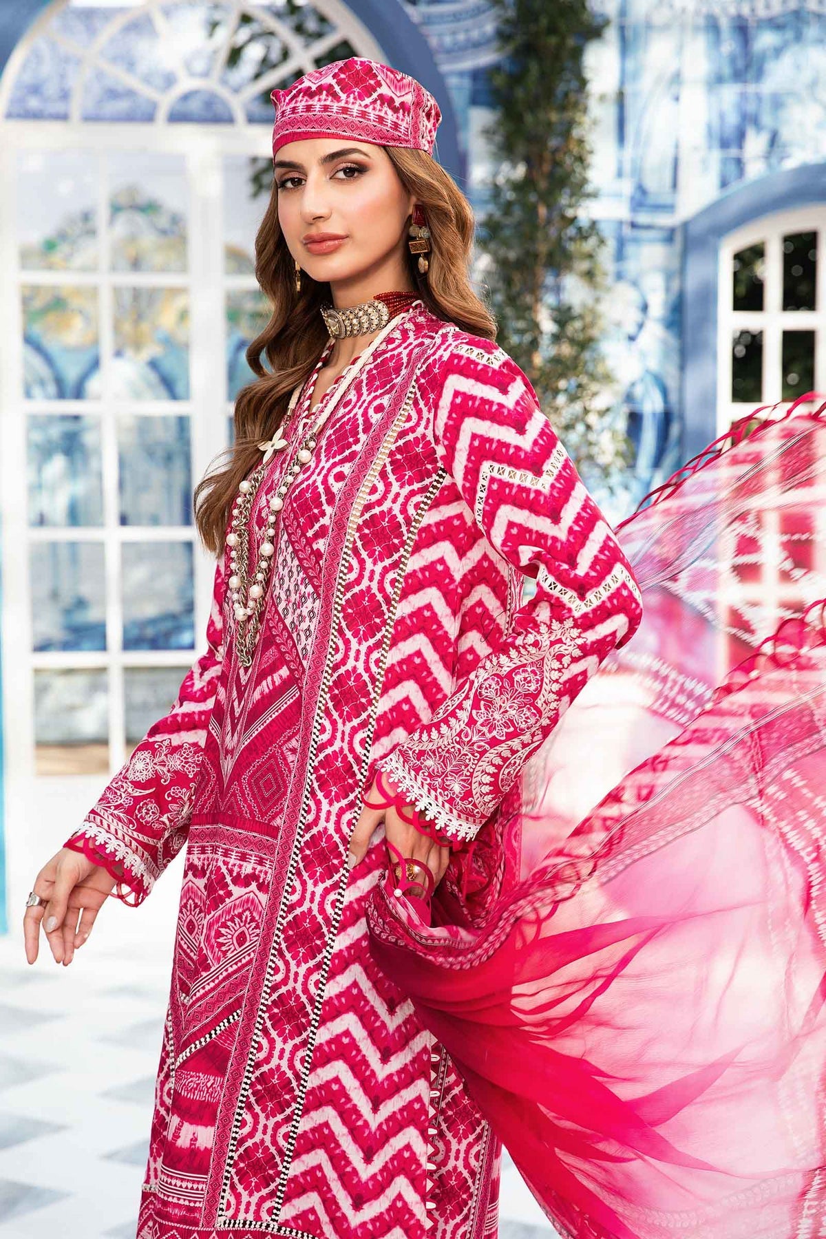 Maria.B | M Print Eid Edit | MPT-2208-A - Khanumjan  Pakistani Clothes and Designer Dresses in UK, USA 