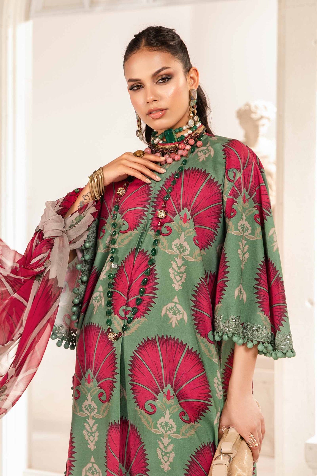 Maria.B | M Print Eid Edit | MPT-2209-A - Khanumjan  Pakistani Clothes and Designer Dresses in UK, USA 