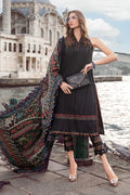 Maria B | Linen 23 | Black DL-1101 - Khanumjan  Pakistani Clothes and Designer Dresses in UK, USA 