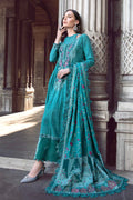 Maria B | Linen 23 | Teal DL-1105 - Khanumjan  Pakistani Clothes and Designer Dresses in UK, USA 