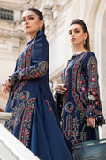 Maria B | Linen 23 | Navy Blue DL-1109 - Khanumjan  Pakistani Clothes and Designer Dresses in UK, USA 