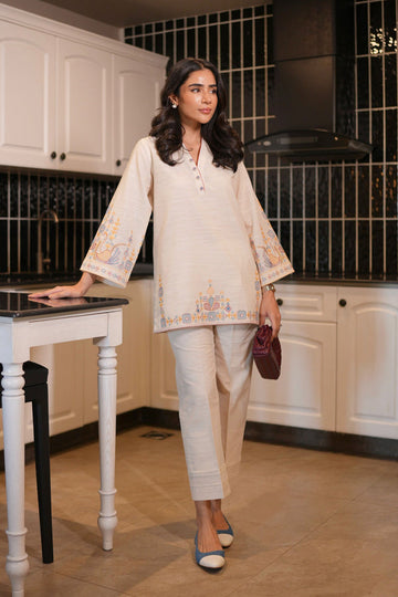 Sahar | Pret Essentials Winter 25 | Beige Blossom