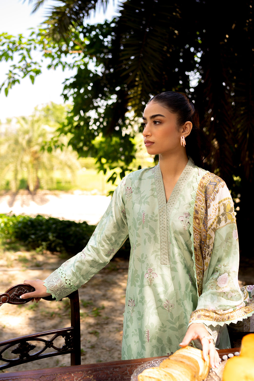 Neeshay | Summer Lines Printkari | SAGE BRUSH - Khanumjan  Pakistani Clothes and Designer Dresses in UK, USA 