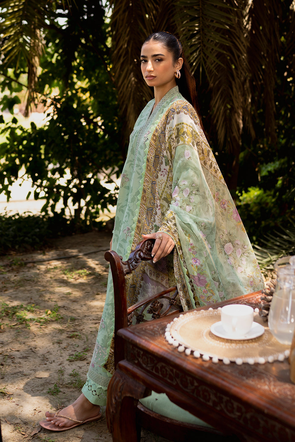 Neeshay | Summer Lines Printkari | SAGE BRUSH - Khanumjan  Pakistani Clothes and Designer Dresses in UK, USA 