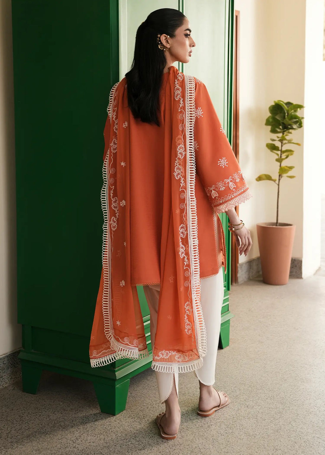 Jeem | Lawn 26 | BURNT SAFFRON