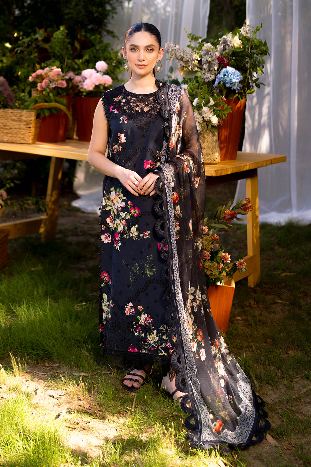 Neeshay | Summer Lines Printkari | OLIVINE - Khanumjan  Pakistani Clothes and Designer Dresses in UK, USA 