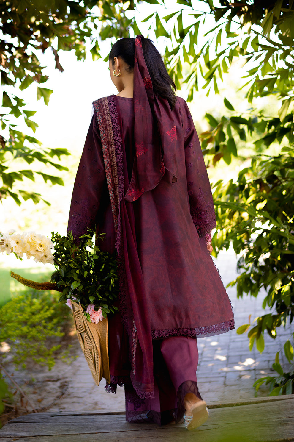 Neeshay | Summer Lines Printkari | CRIMSON - Khanumjan  Pakistani Clothes and Designer Dresses in UK, USA 