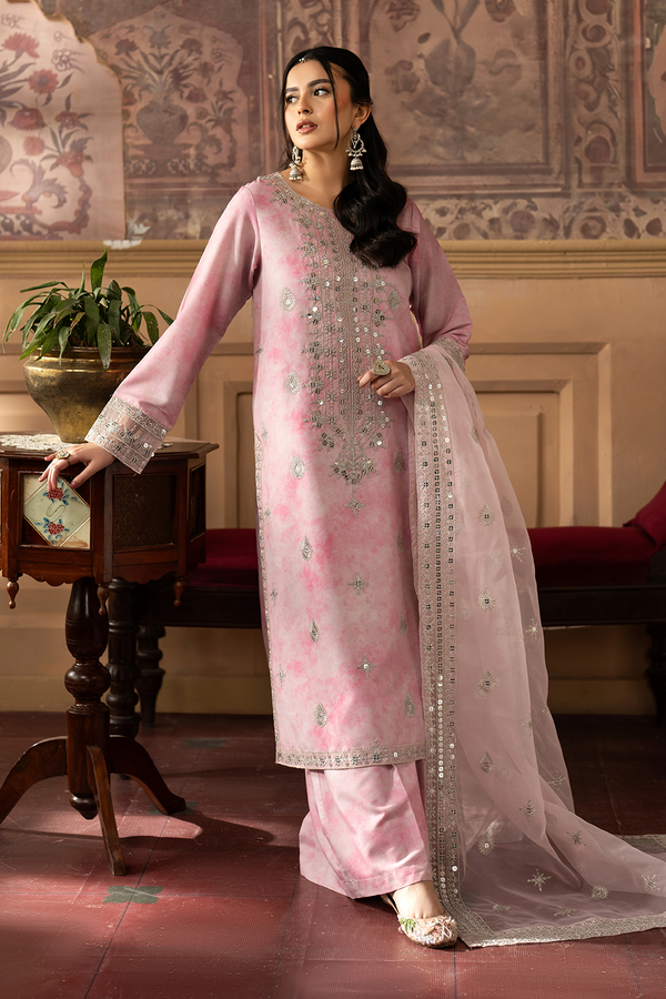 Esra | Rwayat Formals | Embroidered Silk Lawn - SL-25-02
