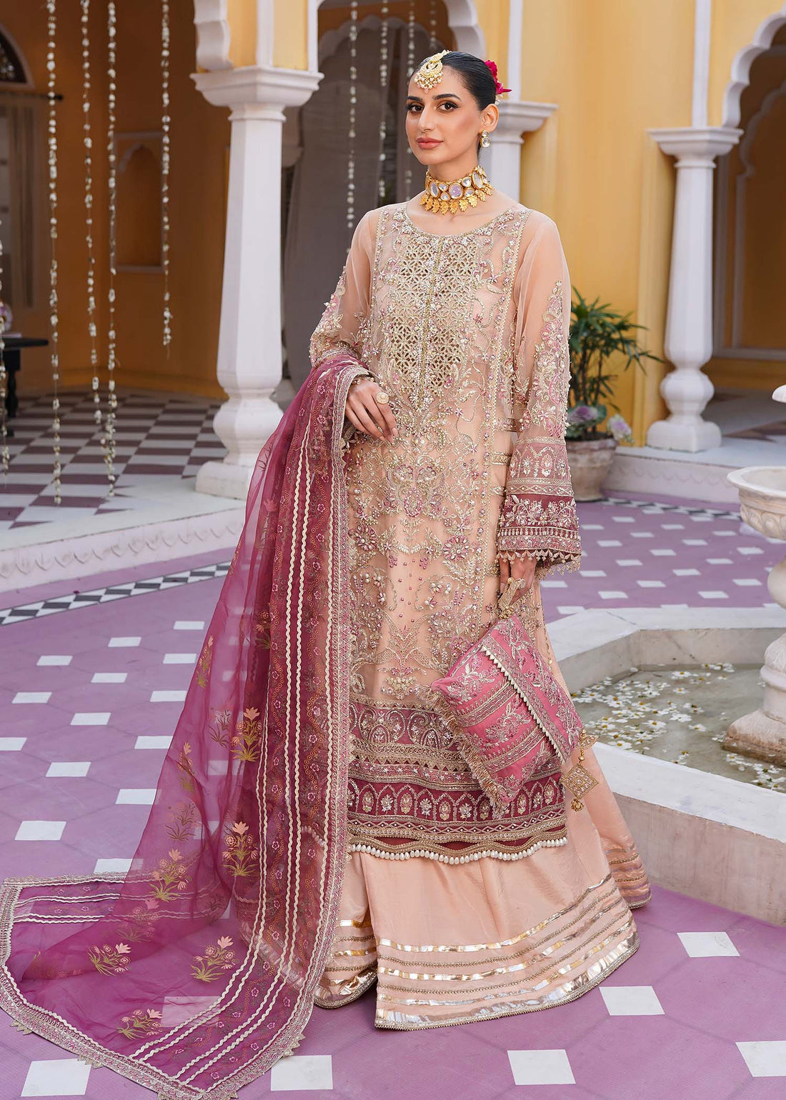 Mehak Yaqoob | Serene Wedding Formals | Cherry Blossom