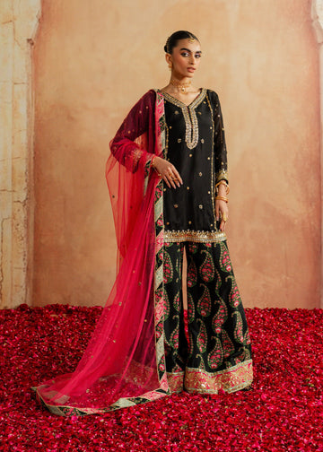 Mahgul | Chanderi Eid Edit | Coral Mist