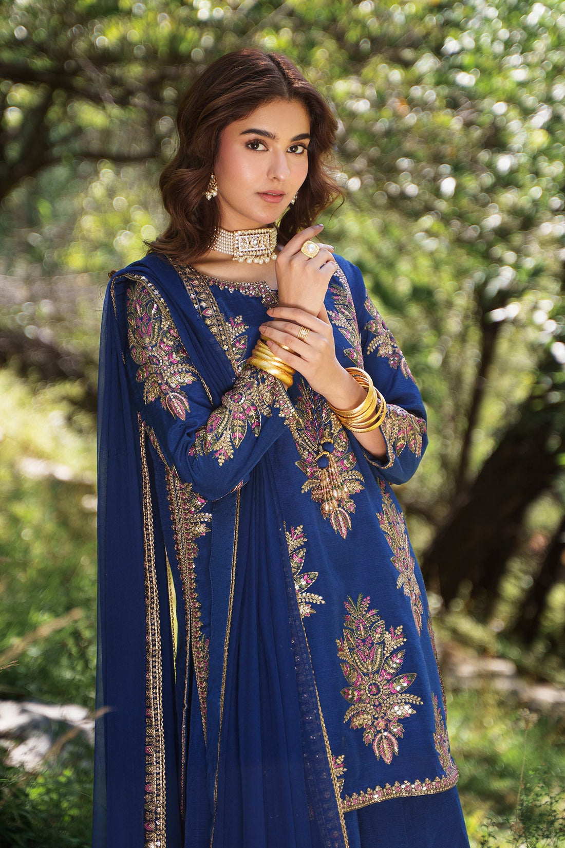 Charizma | Festive Pret | Embroidered Raw Silk CMA-6-440