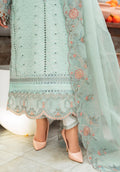 Zarqash | Belle Ame 24 | BL 009 BLEU VERT - Khanumjan  Pakistani Clothes and Designer Dresses in UK, USA 
