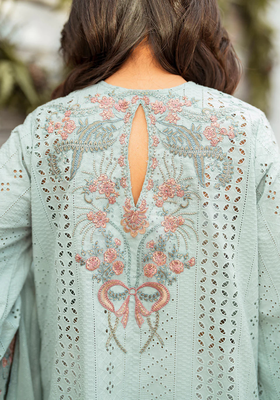Zarqash | Belle Ame 24 | BL 009 BLEU VERT - Khanumjan  Pakistani Clothes and Designer Dresses in UK, USA 