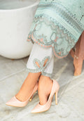 Zarqash | Belle Ame 24 | BL 009 BLEU VERT - Khanumjan  Pakistani Clothes and Designer Dresses in UK, USA 