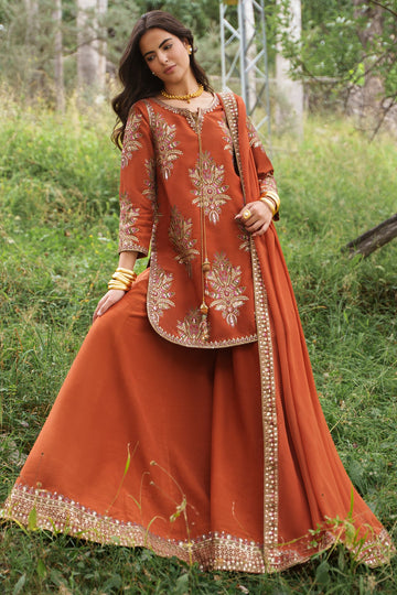 Charizma | Festive Pret | 3-PC Embroidered Raw Silk CMA-6-441
