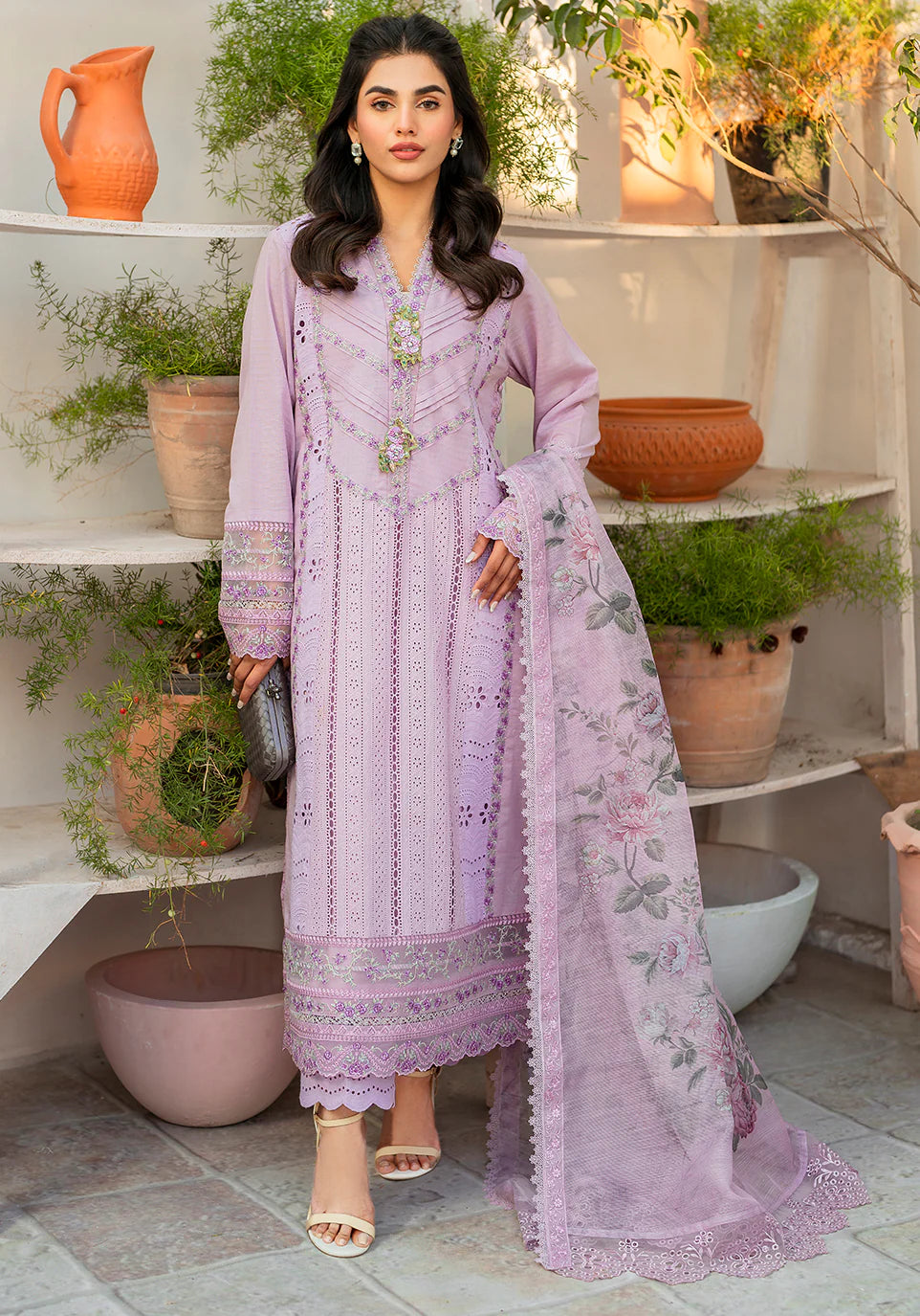 Zarqash | Belle Ame 24 | BL 005 Periwinkle - Khanumjan  Pakistani Clothes and Designer Dresses in UK, USA 