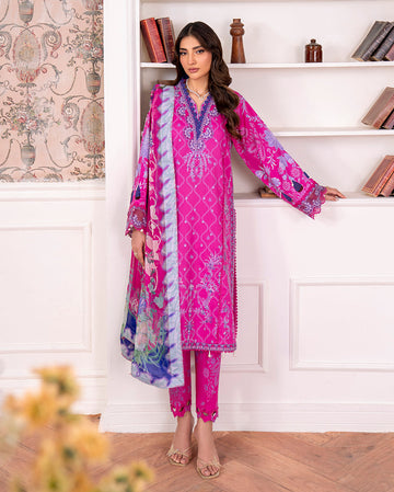 Roheenaz | Aezel Embroidered Cambric | Novah