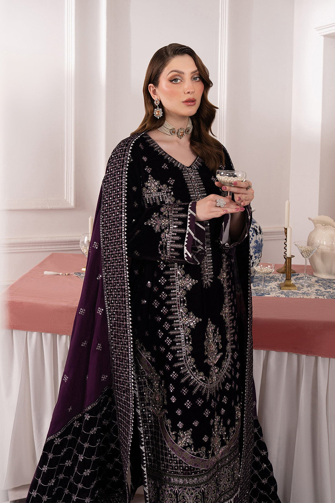 Raeesa Premium | Noirah Velvet | NV-001