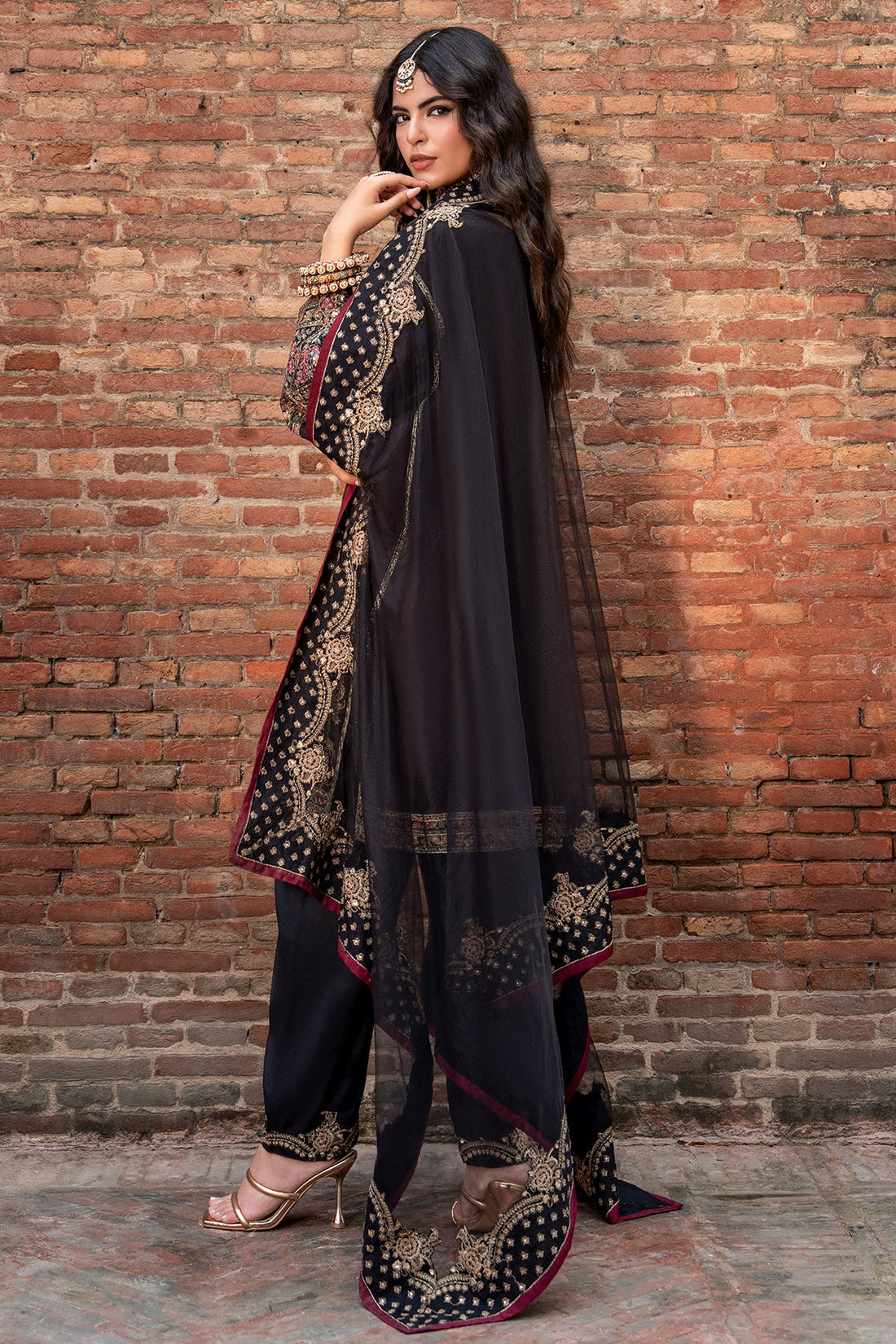 Charizma | Festive Pret | 3-PC Embroidered Raw Silk CMA-6-383