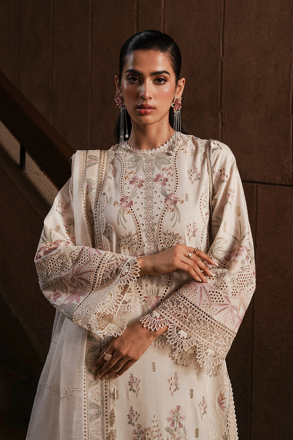 Afrozeh | Chikankari Lawn 24 | Gypsum - Khanumjan  Pakistani Clothes and Designer Dresses in UK, USA 