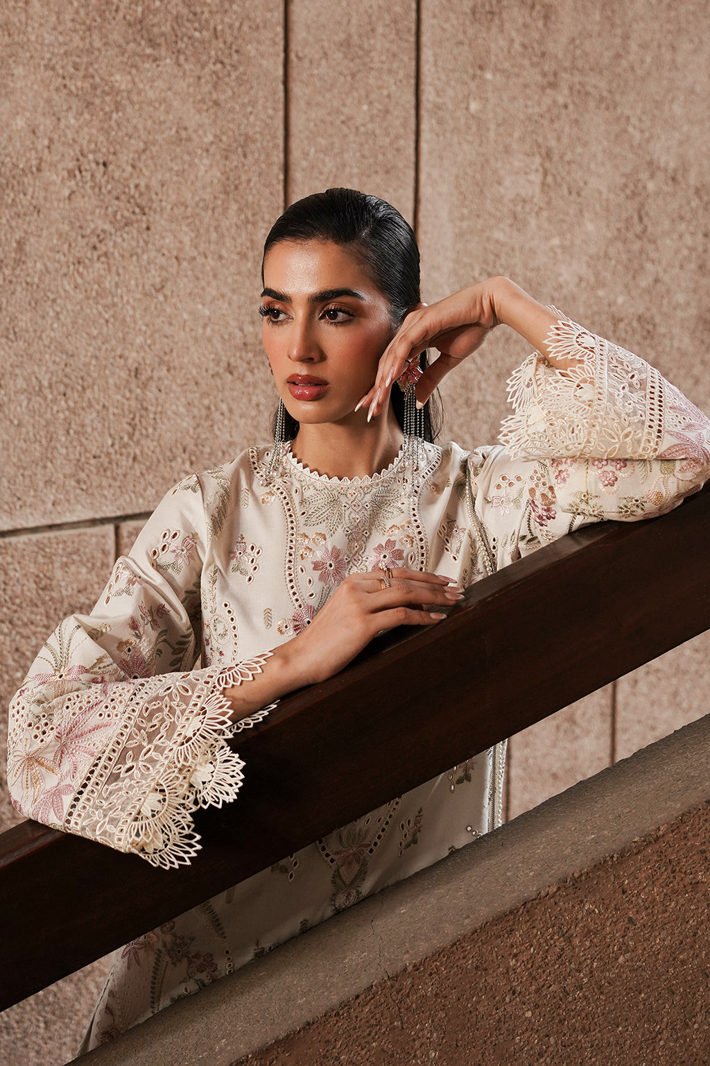 Afrozeh | Chikankari Lawn 24 | Gypsum - Khanumjan  Pakistani Clothes and Designer Dresses in UK, USA 