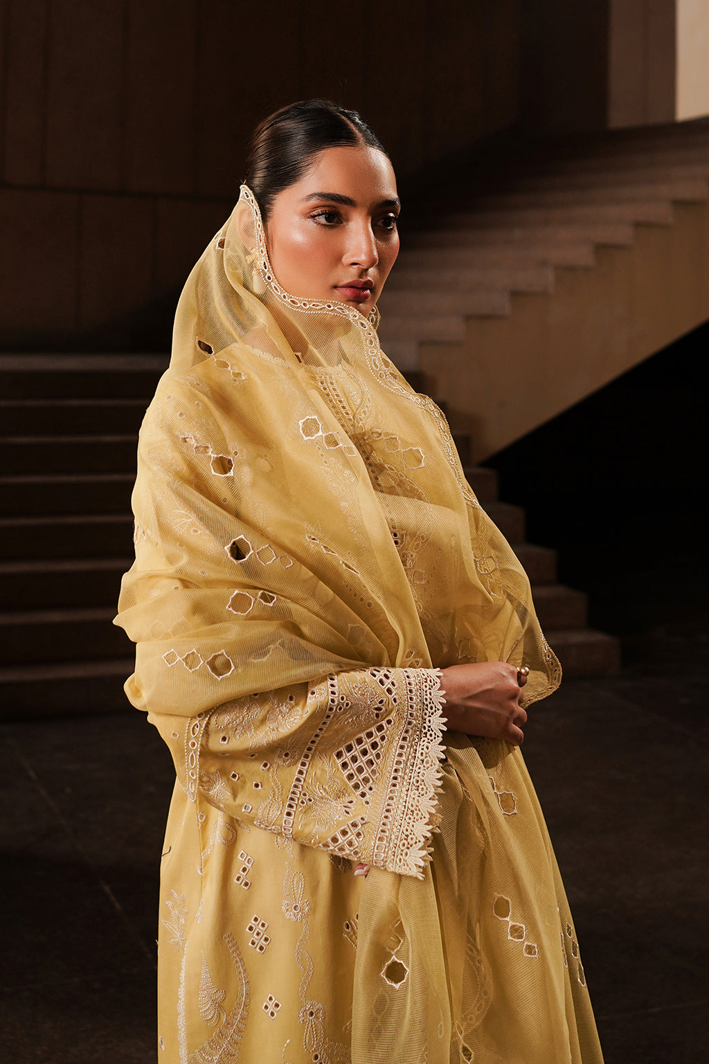 Afrozeh | Chikankari Lawn 24 | Canary - Khanumjan  Pakistani Clothes and Designer Dresses in UK, USA 