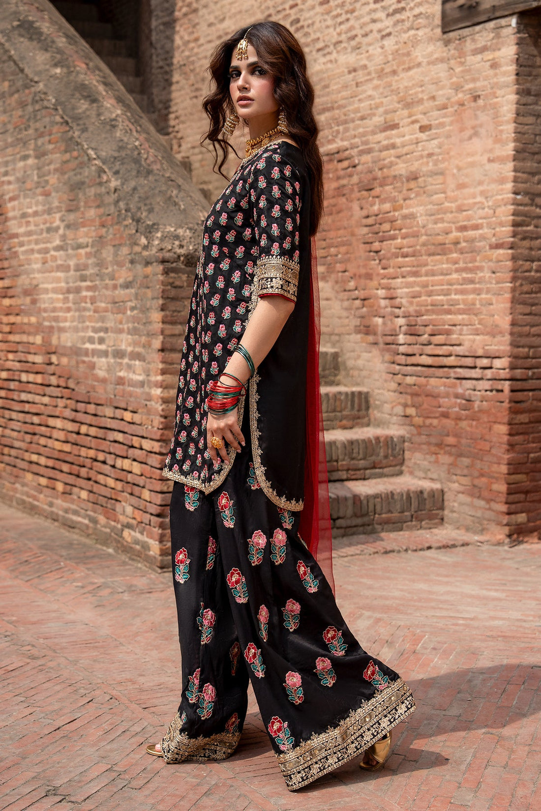 Charizma | Festive Pret | 3-PC Embroidered Raw Silk CMA-6-355