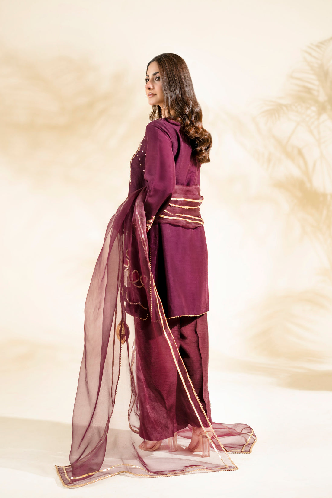 Faiza Faisal | Elara Luxury Pret | PLUM ROYALE