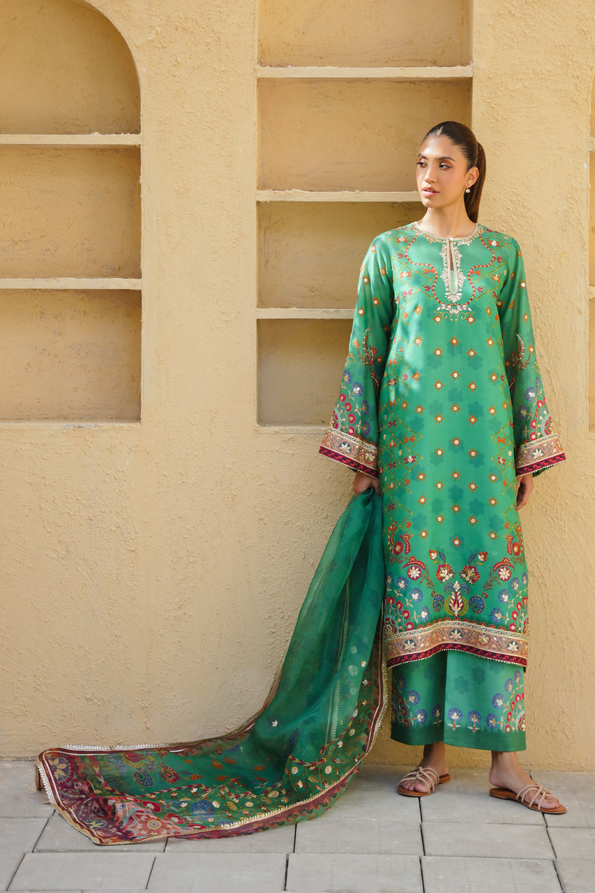 Buy | Hit Pakistani Clothes | Khanum Jan United Kingdom  Tagged "Emerald  Green"