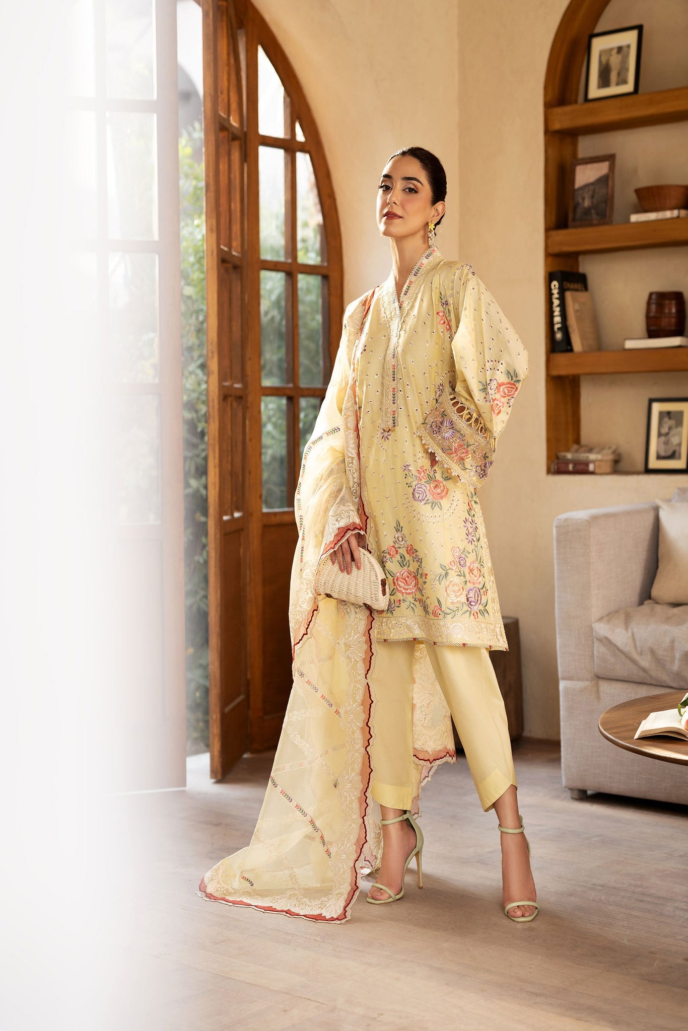 Maryam Hussain | Luxury Lawn 25 |  Lemon Garden