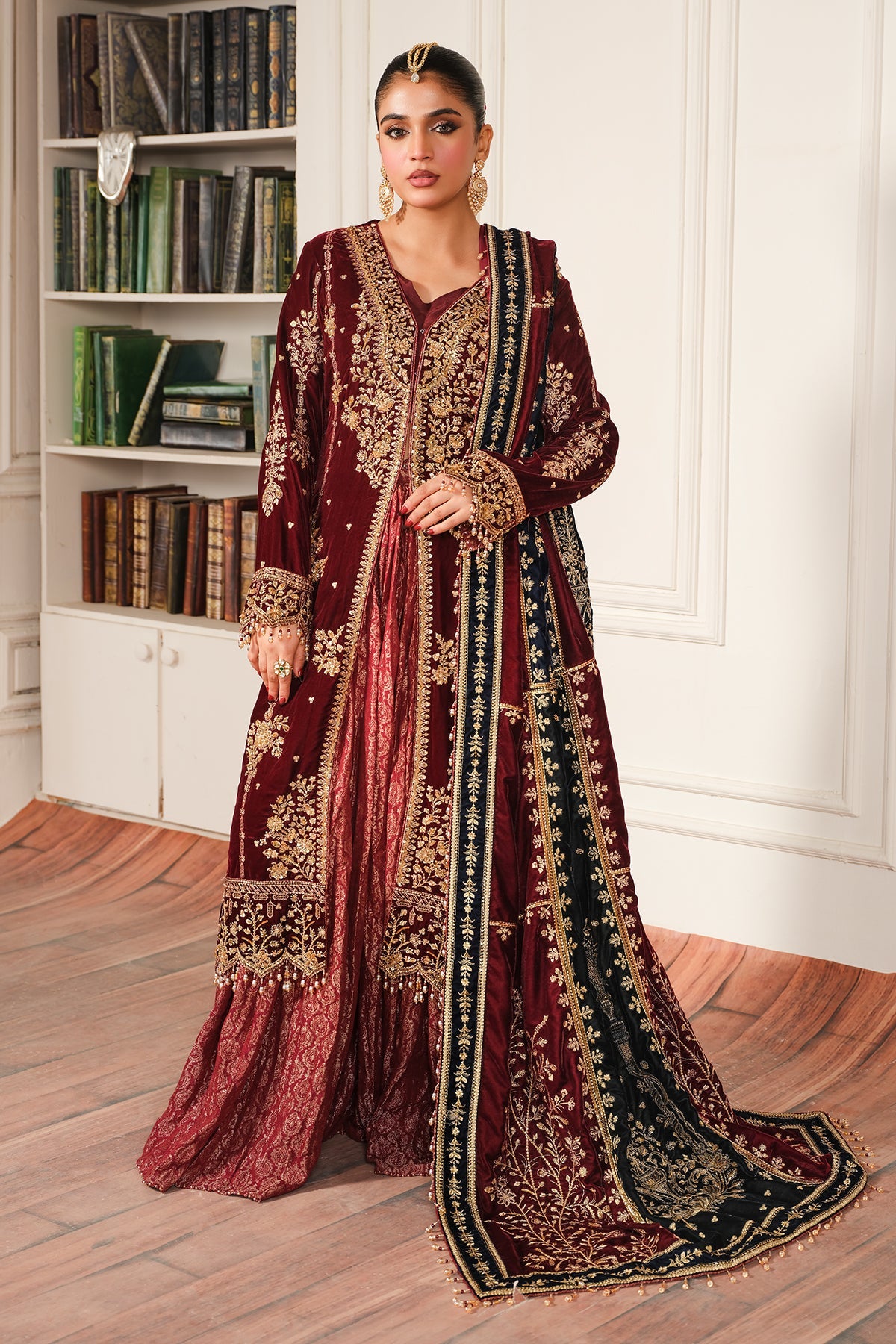 Raeesa Premium | Sheen Luxury Velvet | Sitara