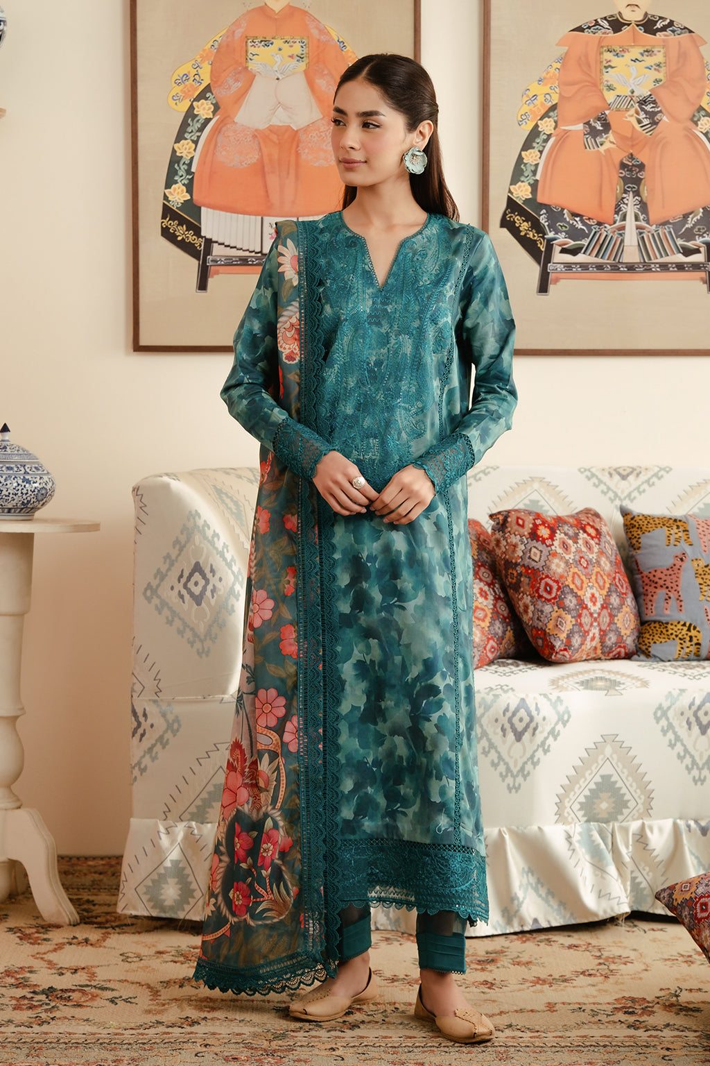 Afrozeh | Malina Lawn Collection| Ceila - Khanumjan  Pakistani Clothes and Designer Dresses in UK, USA 