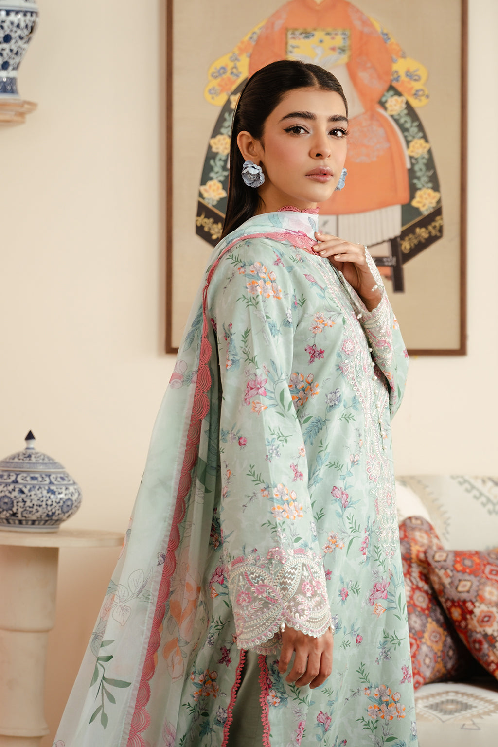 Afrozeh | Malina Lawn Collection| Aruna - Khanumjan  Pakistani Clothes and Designer Dresses in UK, USA 