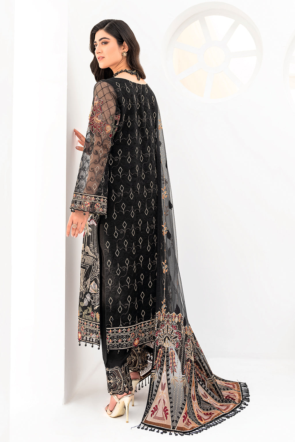 Ramsha | Minhal Organza Collection | M-803 - Khanumjan  Pakistani Clothes and Designer Dresses in UK, USA 