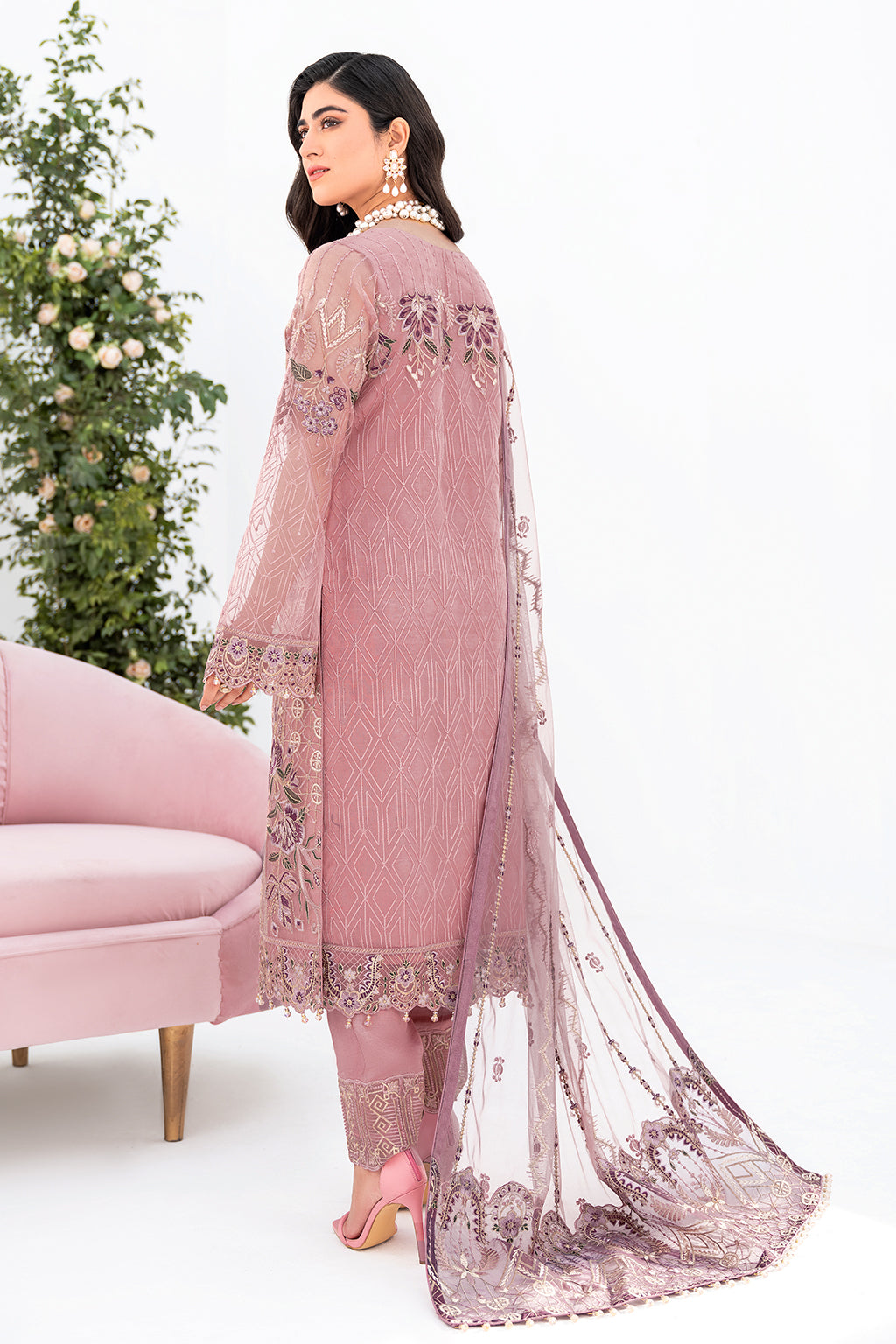 Ramsha | Minhal Organza Collection | M-804 - Khanumjan  Pakistani Clothes and Designer Dresses in UK, USA 