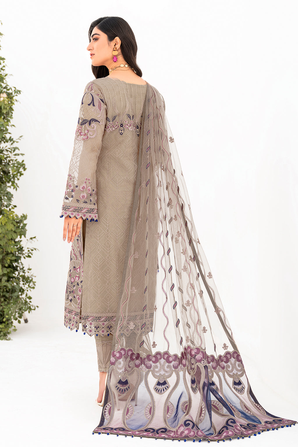 Ramsha | Minhal Organza Collection | M-809 - Khanumjan  Pakistani Clothes and Designer Dresses in UK, USA 