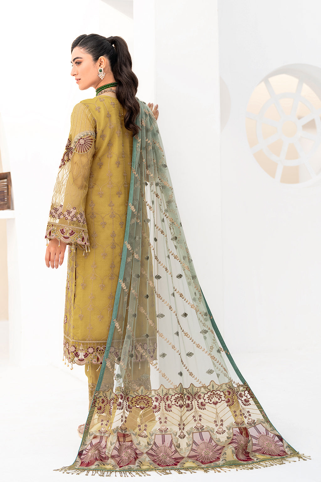 Ramsha | Minhal Organza Collection | M-805 - Khanumjan  Pakistani Clothes and Designer Dresses in UK, USA 