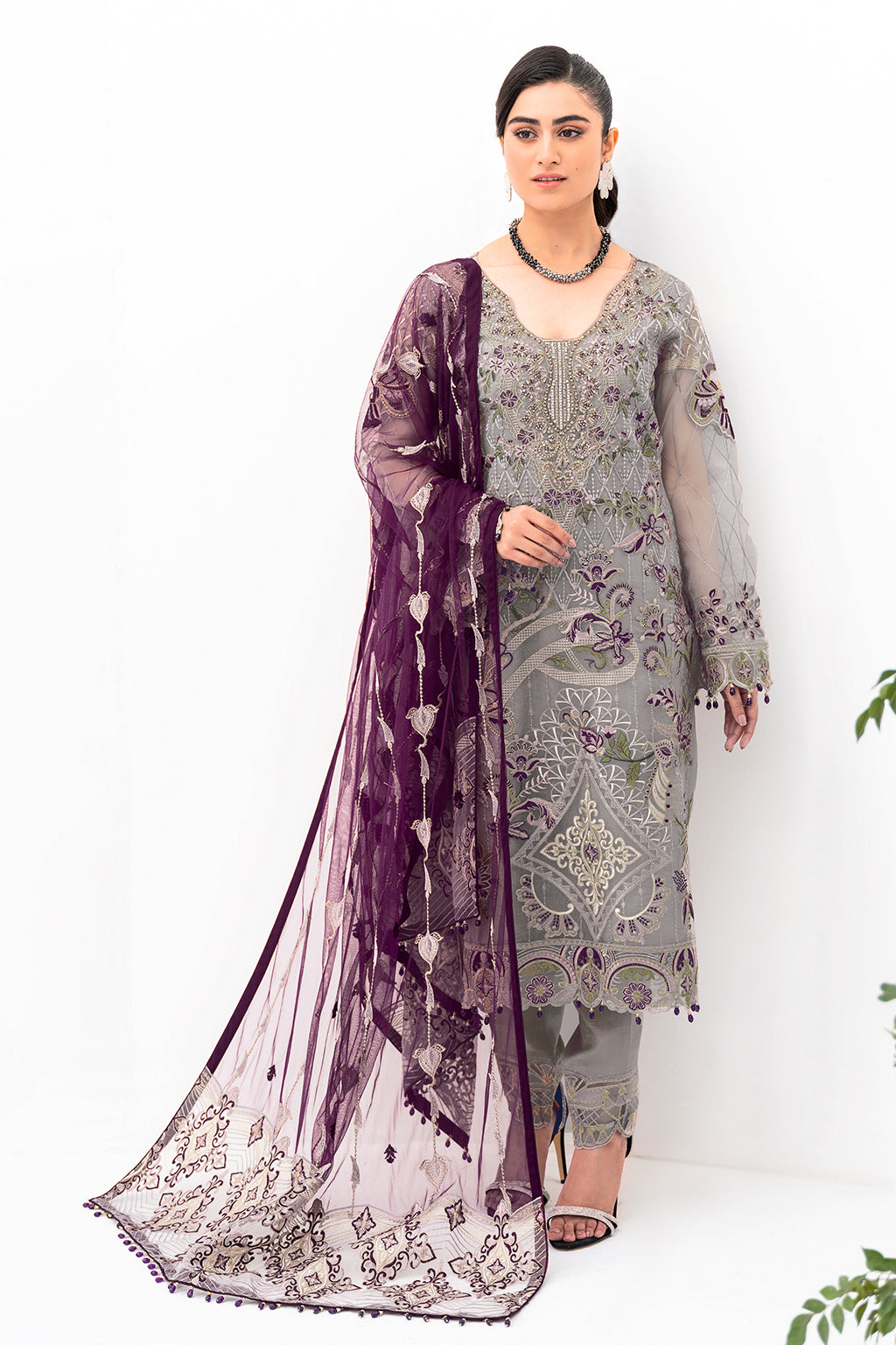 Ramsha | Minhal Organza Collection | M-801 - Khanumjan  Pakistani Clothes and Designer Dresses in UK, USA 